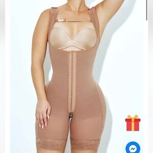 Joshine Open Bust Tummy Control HighControl Slimming Body Shaper Peru Rosy Brown